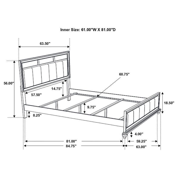 Barzini Panel Bed
