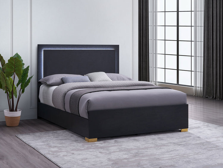Marceline Panel Bed with LED Lighting