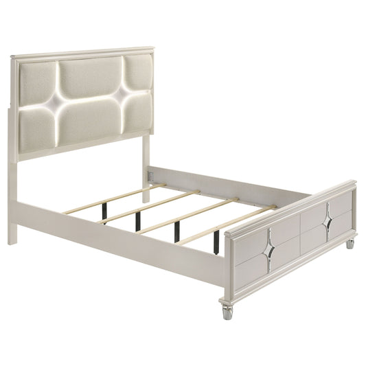 Olivia Panel Bed with LED Lighting