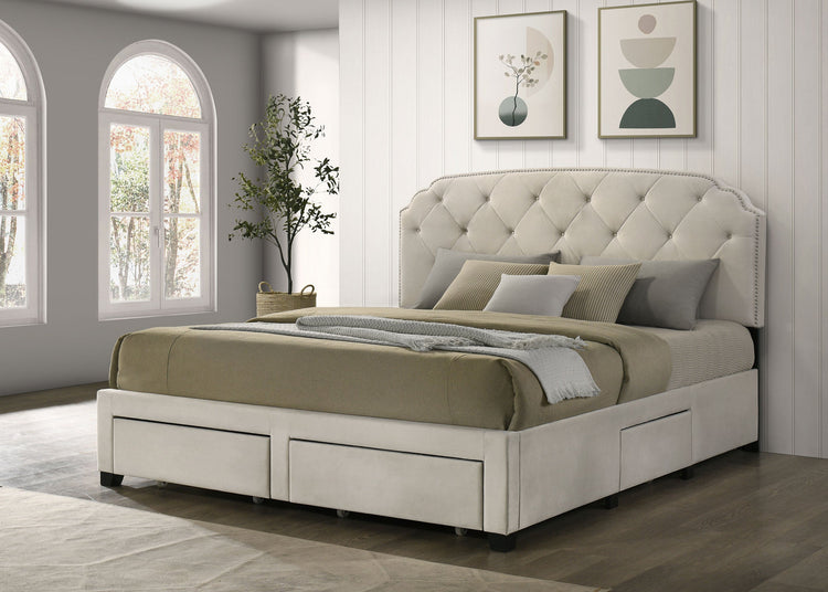 Marianna Panel Platform Storage Bed