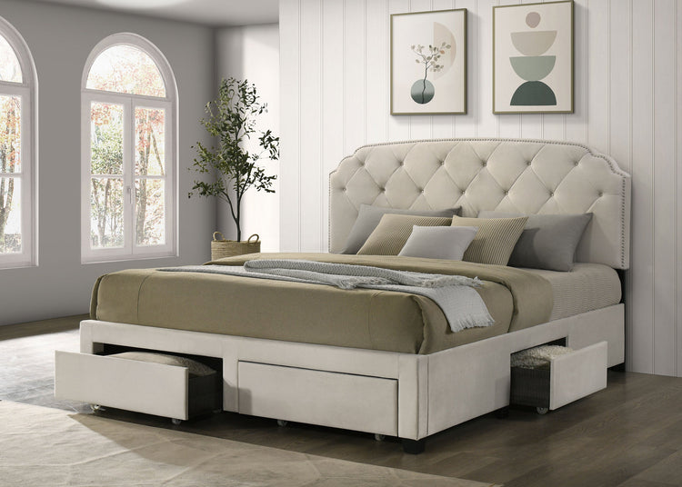 Marianna Panel Platform Storage Bed
