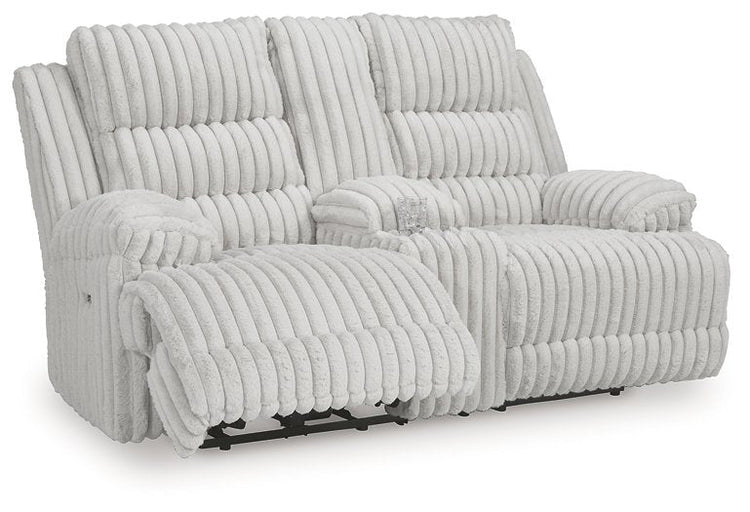 Rhines Falls Power Reclining Loveseat with Console