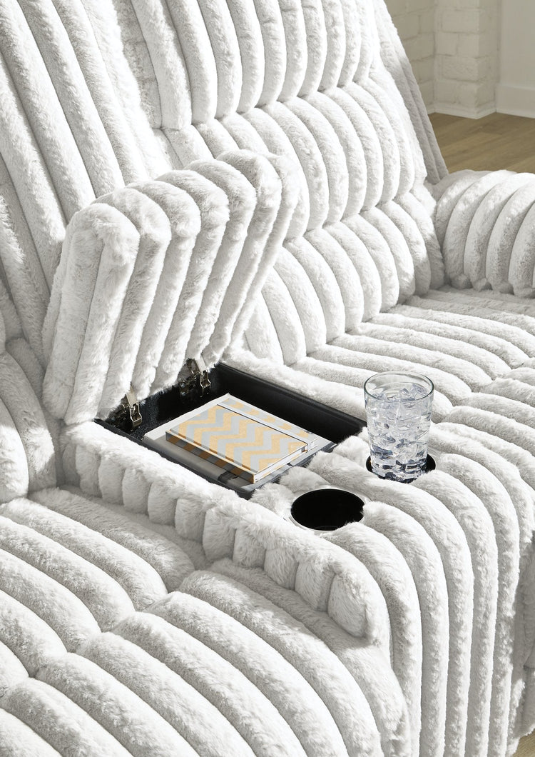 Rhines Falls Power Reclining Loveseat with Console