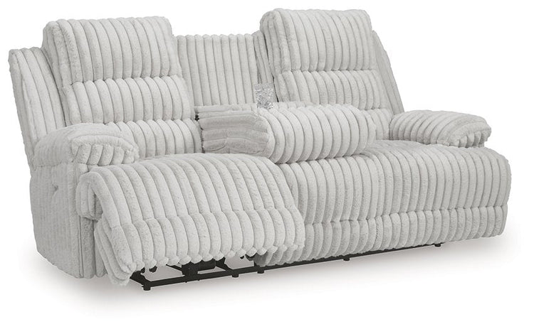 Rhines Falls Power Reclining Sofa with Drop Down Table