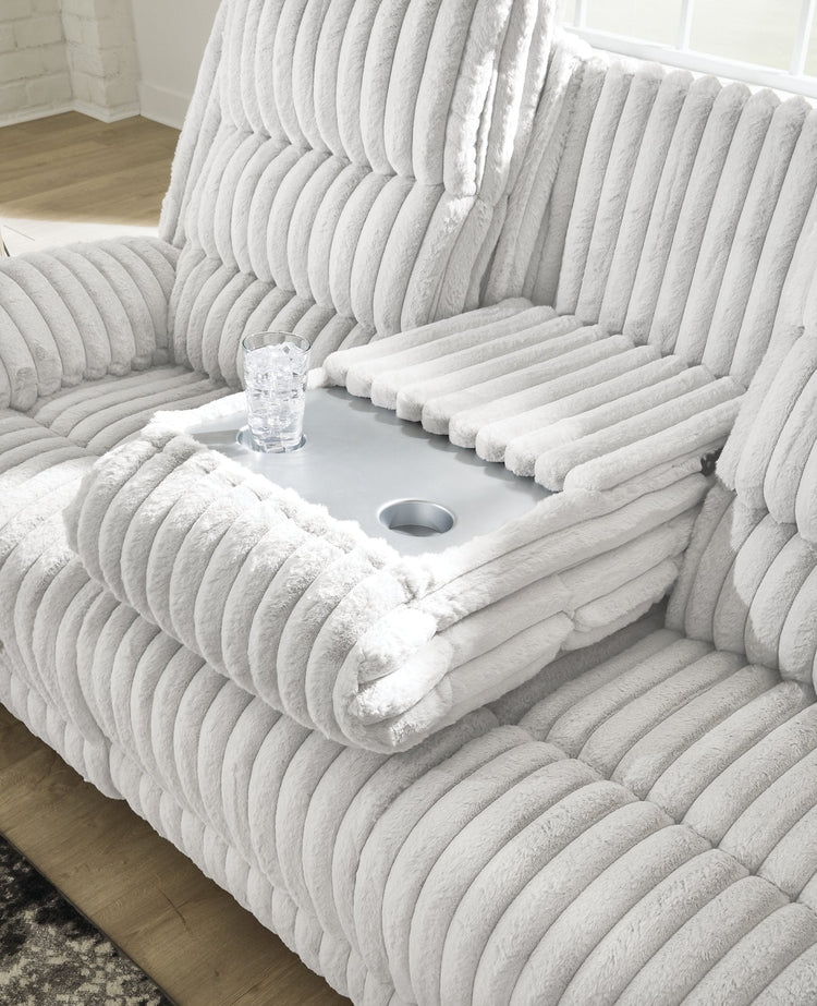 Rhines Falls Power Reclining Sofa with Drop Down Table
