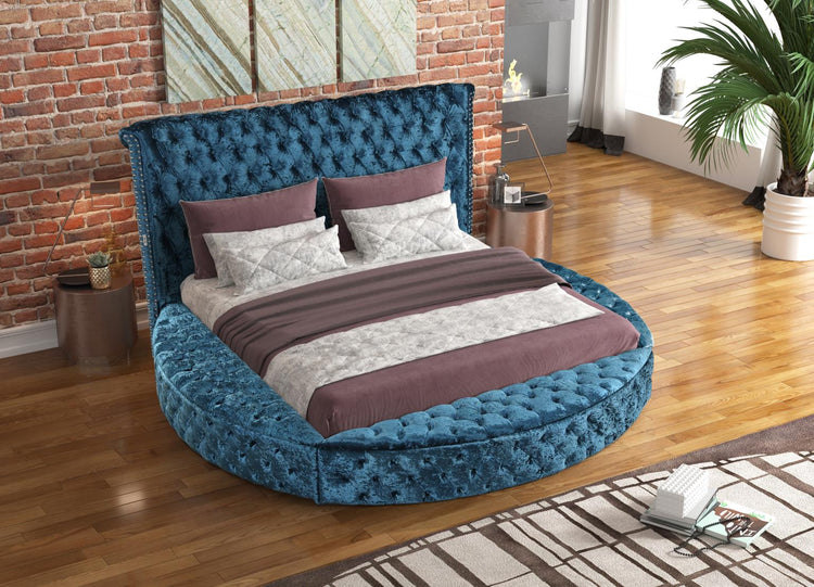 Cape May - Bed, Upholstered, Storage, Crushed Velvet