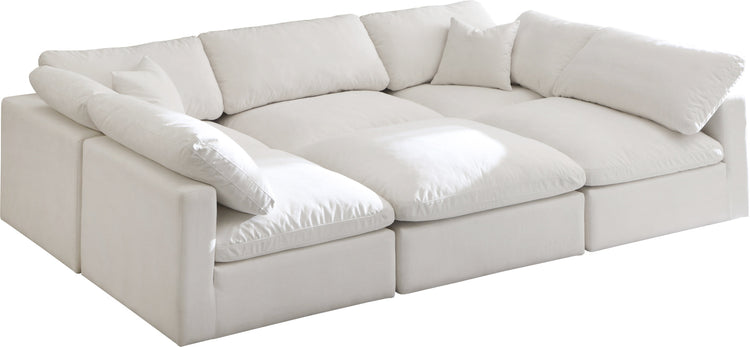 Plush Velvet Standard Cloud Modular Sectional