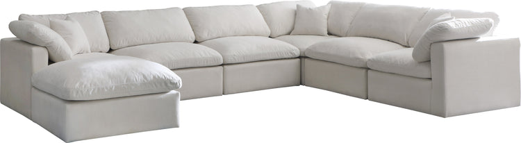 Plush Velvet Standard Cloud Modular Sectional