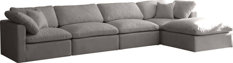 Plush Velvet Standard Cloud Modular Sectional