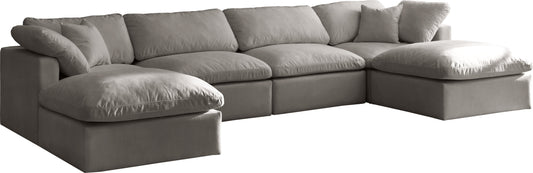 Plush Velvet Standard Cloud Modular Sectional