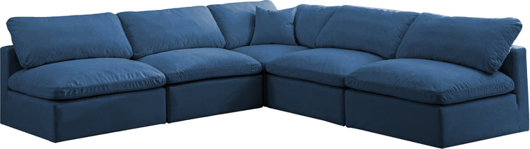 Plush Velvet Standard Cloud Modular Sectional