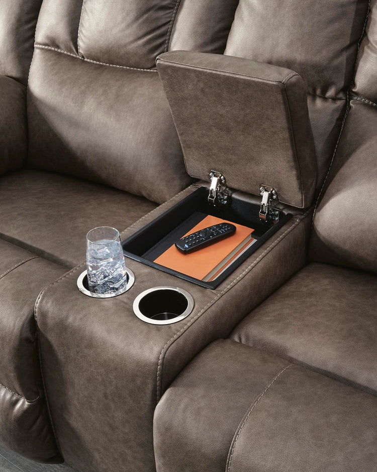 Lowilla Reclining Loveseat with Console