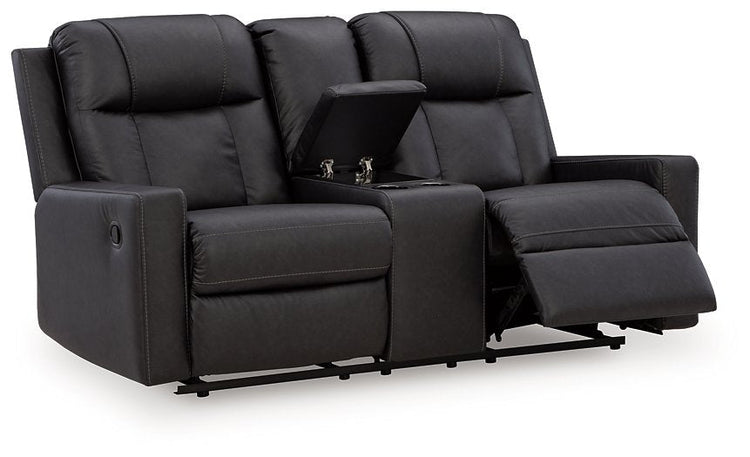 Mackmenville Reclining Loveseat with Console