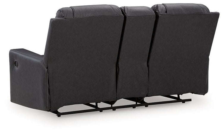 Mackmenville Reclining Loveseat with Console