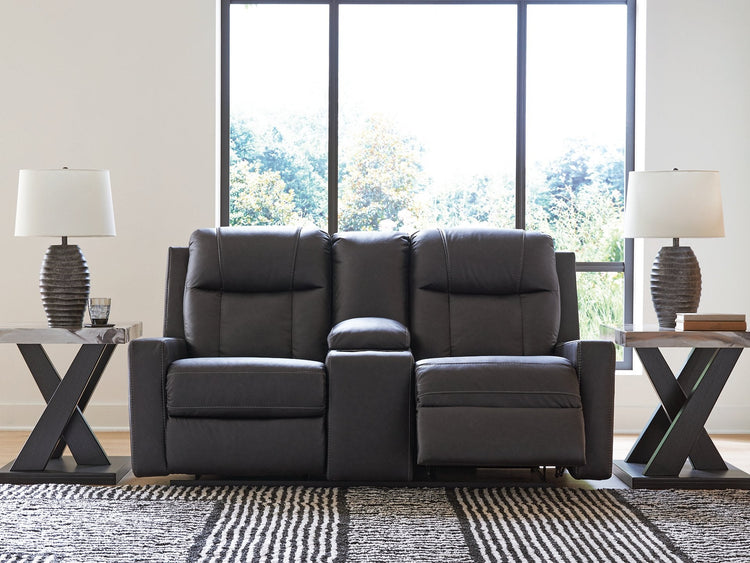 Mackmenville Reclining Loveseat with Console