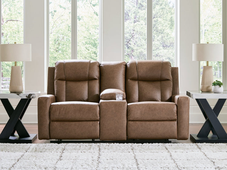 Mackmenville Reclining Loveseat with Console