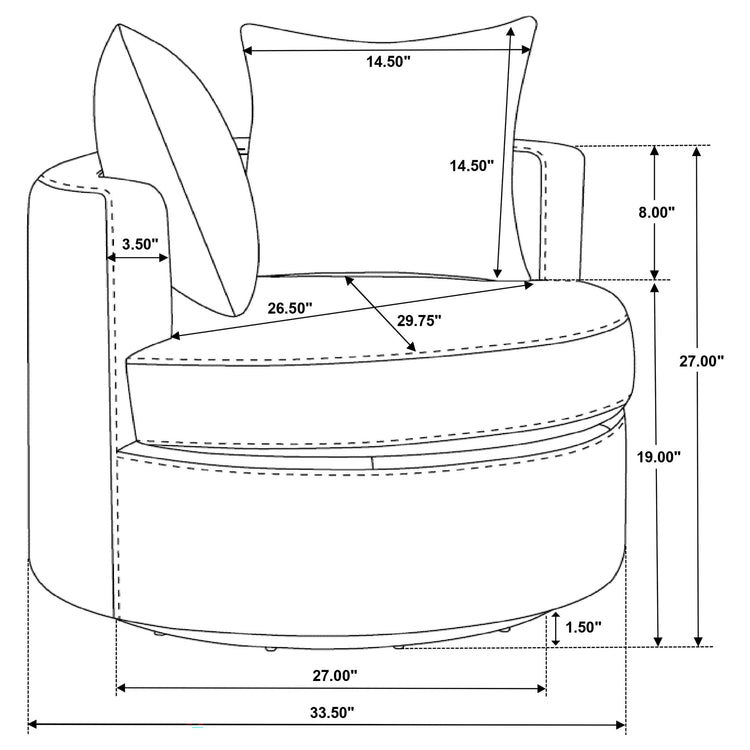 Debbie Swivel Accent Chair