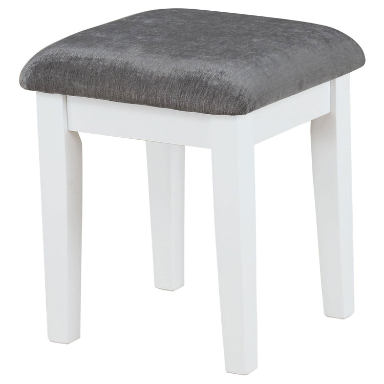 Elijah Makeup Vanity Table with LED Mirror and Stool