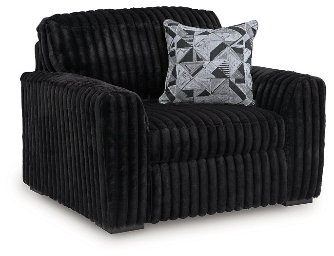 Midnight-Madness Oversized Chair