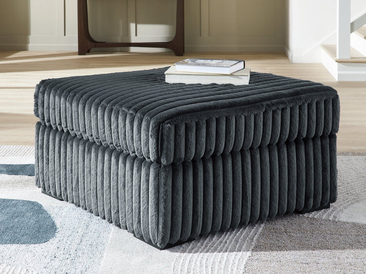 Midnight-Madness Oversized Accent Ottoman
