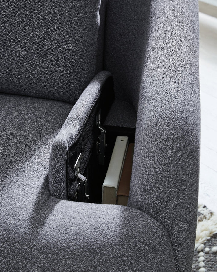 Alainmont Next-Gen Nuvella Swivel Power Recliner