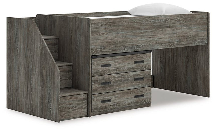 Frandern Loft Bed with Drawer Storage