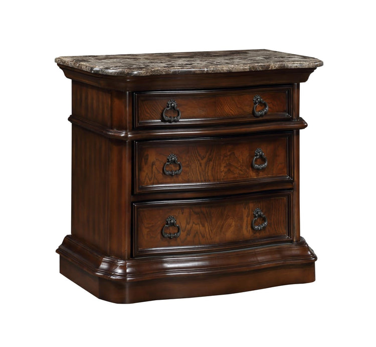 Lorenzo Queen Poster Bed, Dresser, Mirror & Nightstand