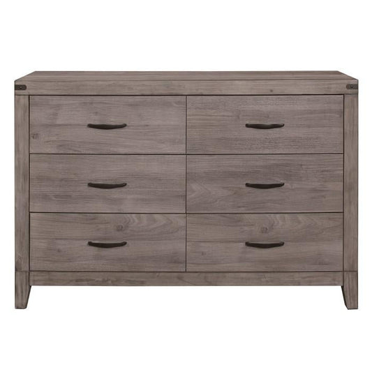 Woodrow 6 Drawer Dresser in Gray 2042-5