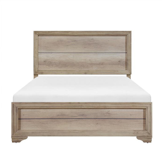 Lonan Queen Panel Bed in Natural 1955-1*