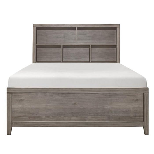 Woodrow Queen Platform Bed in Gray 2042NB-1*