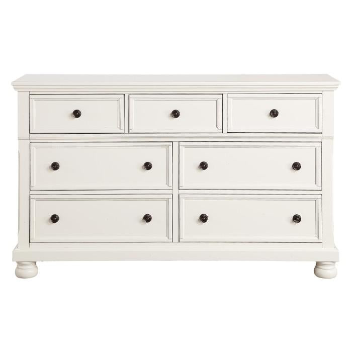 Laurelin 7 Drawer Dresser in White 1714W-5