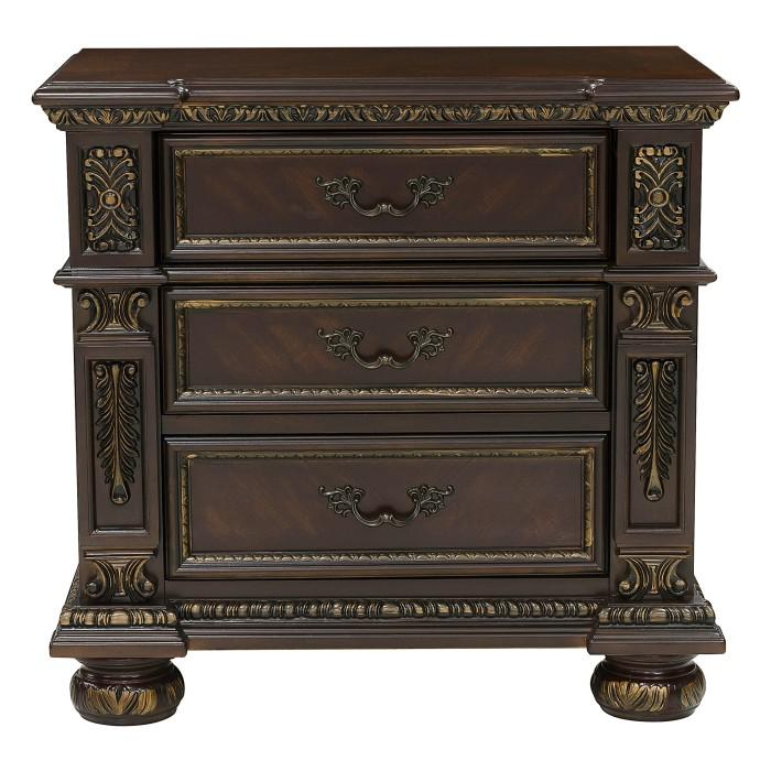 Catalonia 3 Drawer Nightstand in Cherry 1824-4