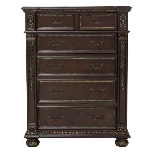 Catalonia 5 Drawer Chest in Cherry 1824-9