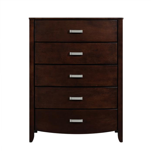 Lyric 5 Drawer Chest in Dark Espresso 1737NC-9
