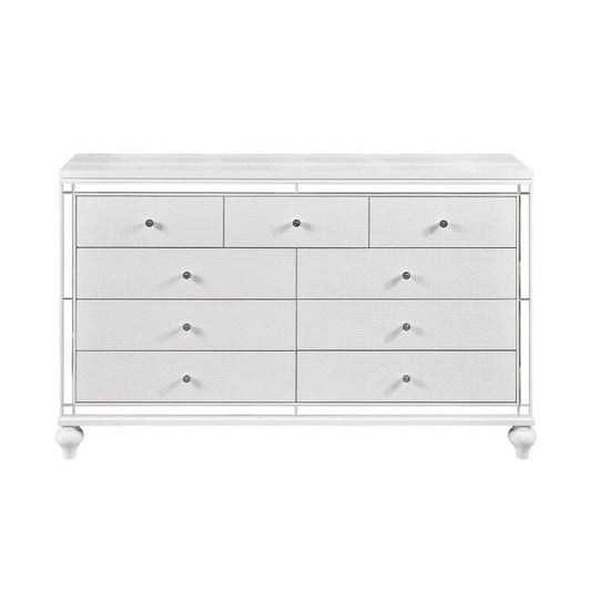 Alonza 9 Drawer Dresser in White 1845-5