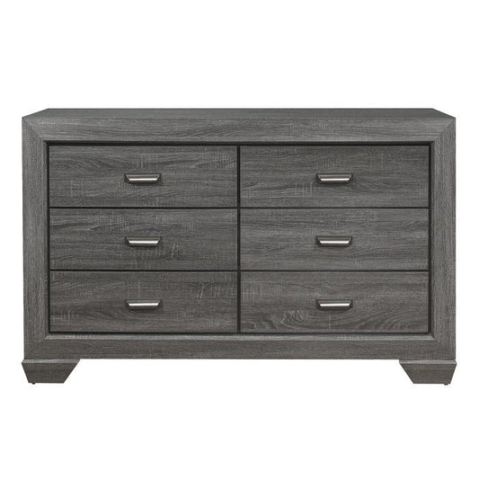 Beechnut 6 Drawer Dresser in Gray 1904GY-5