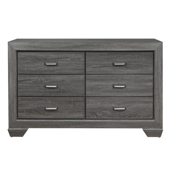 Beechnut 6 Drawer Dresser in Gray 1904GY-5