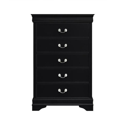 Mayville 5 Drawer Chest in Black 2147BK-9