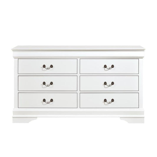 Mayville 6 Drawer Dresser in White 2147W-5