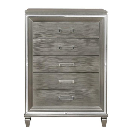 Tamsin Chest in Silver Grey Metallic 1616-9