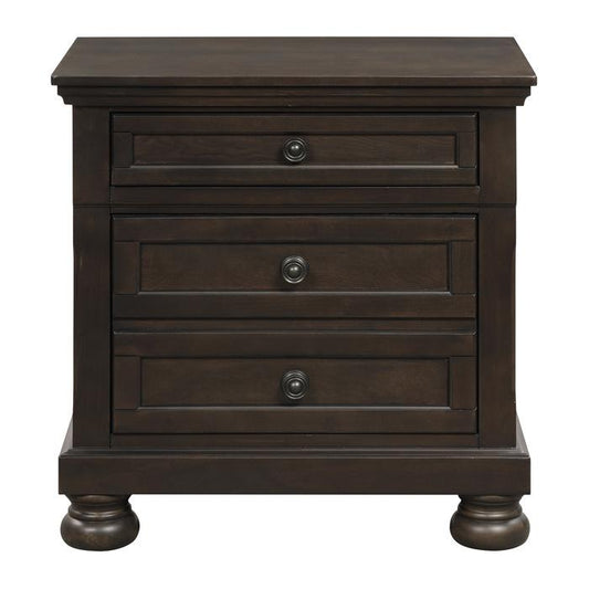 Begonia Nightstand in Gray 1718GY-4