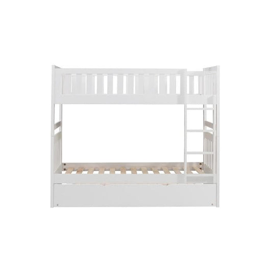 Galen Twin/Twin Bunk Bed w/ Twin Trundle in White B2053W-1*R