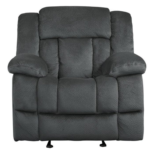 Laurelton Glider Reclining Chair in Charcoal 9636CC-1