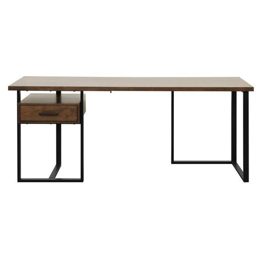 Sedley Return Desk with One Cabinet, Reversible in Walnut 5415RF-16*