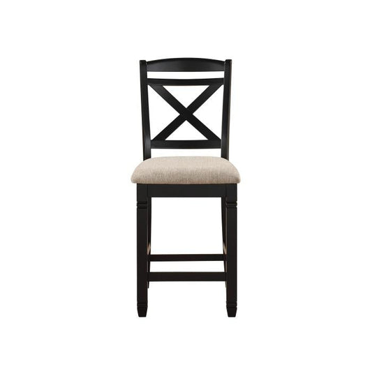 Baywater Counter Height Chair in Black (Set of 2)