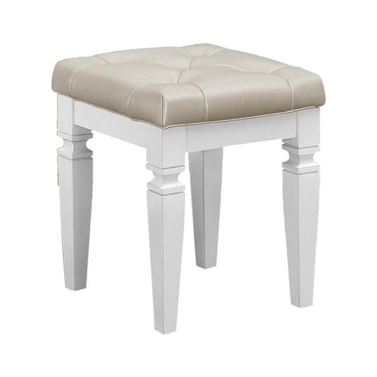 Allura Vanity Stool in White 1916W-14