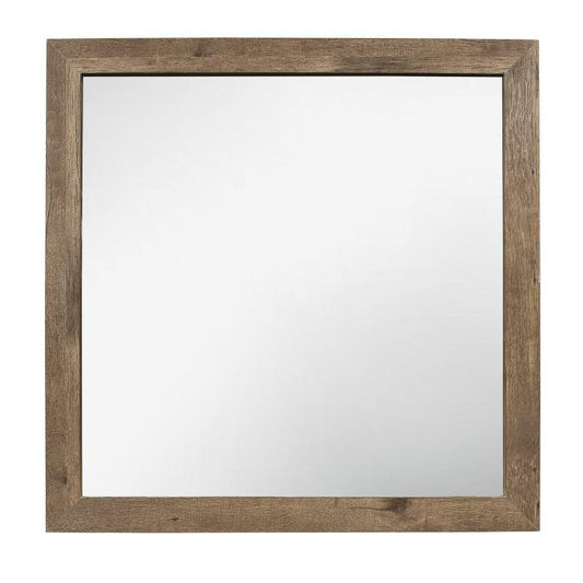 Mandan Mirror in Weathered Pine 1910-6