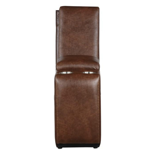 Putnam Console with Receptacles and USB Port in Brown 9405BR-CN