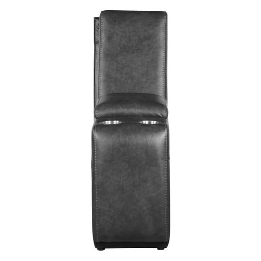 Putnam Console with Receptacles and USB Port in Gray 9405GY-CN