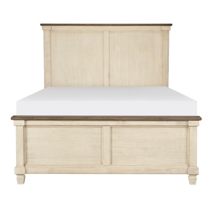 Weaver Queen Panel Bed in Antique White 1626-1*